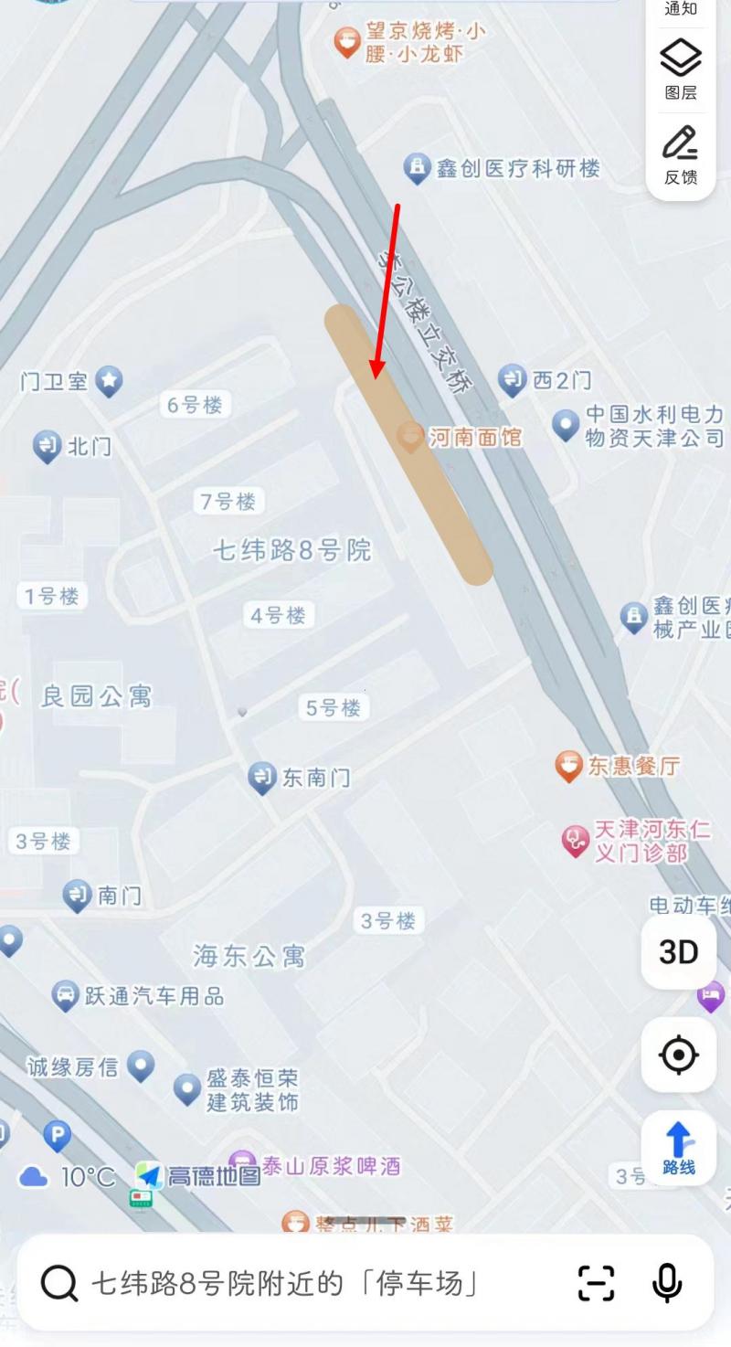 天津 河东区七纬路辅道这排居民